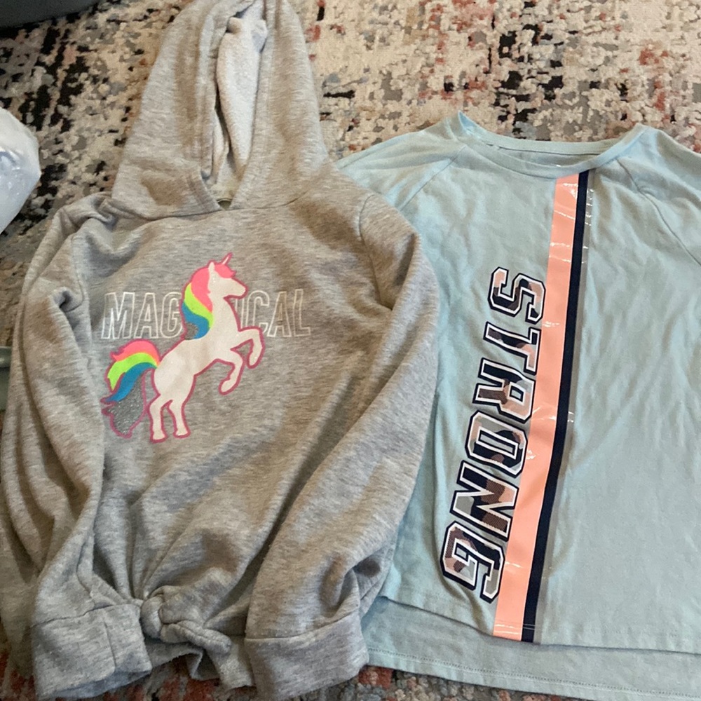 Girls Large size 10 shirt set